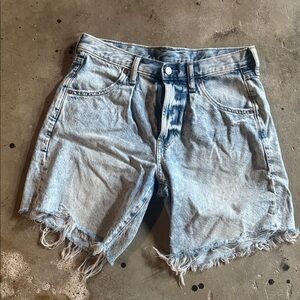 GAP acid washed cutoff distressed denim Shorts